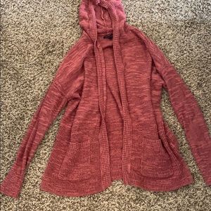 American eagle hooded cardigan